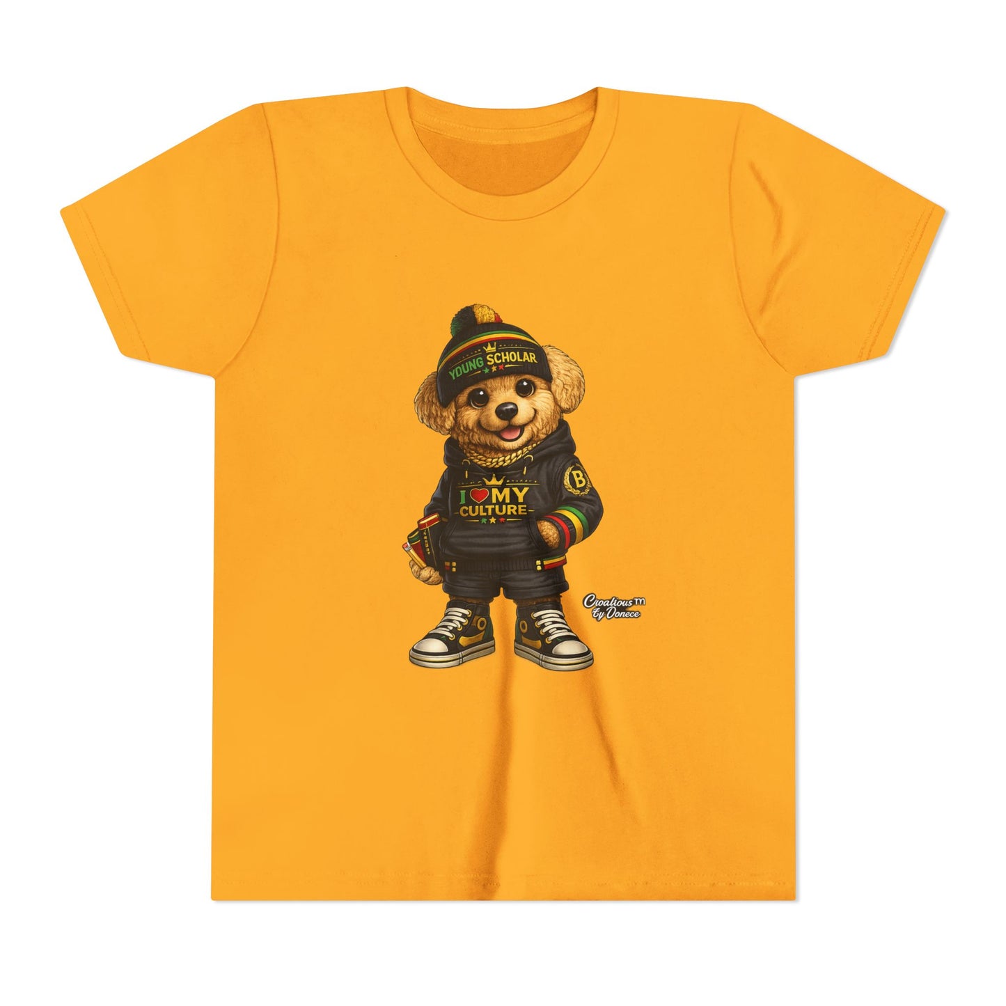 Youth Bear Graphic Tee – "I Love My Culture" Urban Streetwear