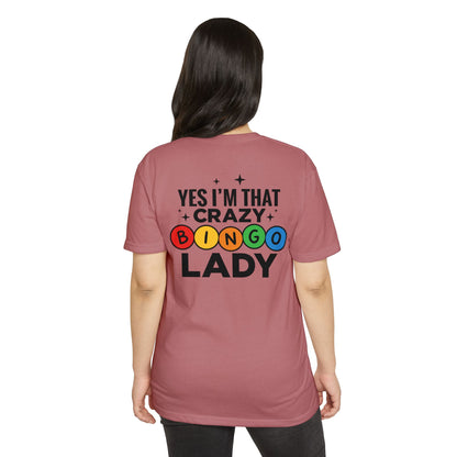 Bingo Lady T-Shirt — "Yes I'm That Crazy Bingo Lady" Funny Graphic Tee