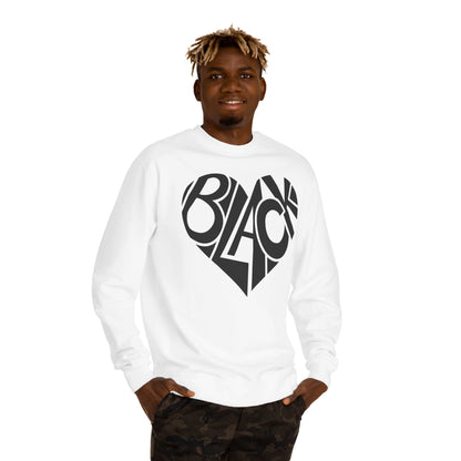 Black Heart Crewneck Sweatshirt