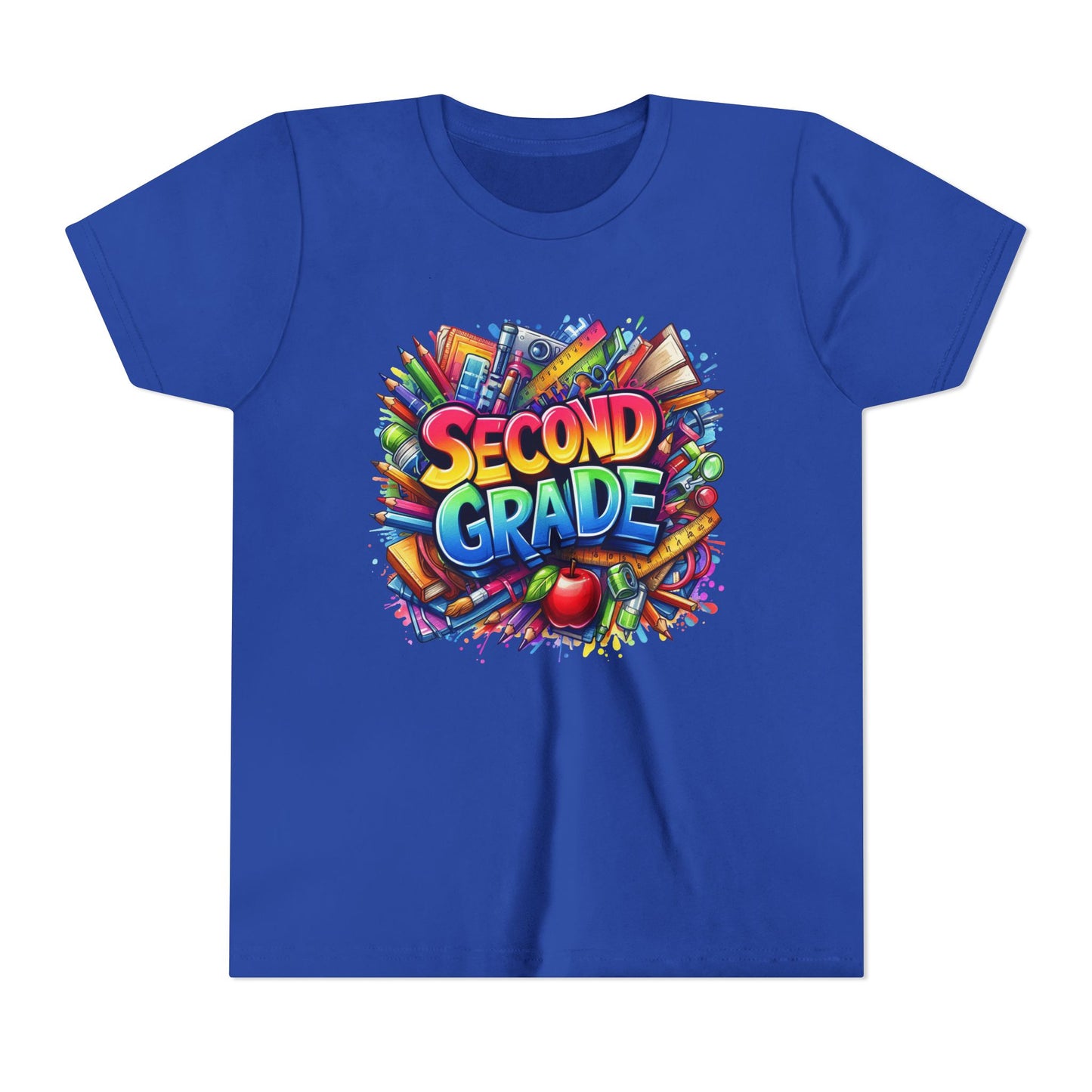 Second Grade Youth Tee — Colorful Back-to-School Kids T-Shirt