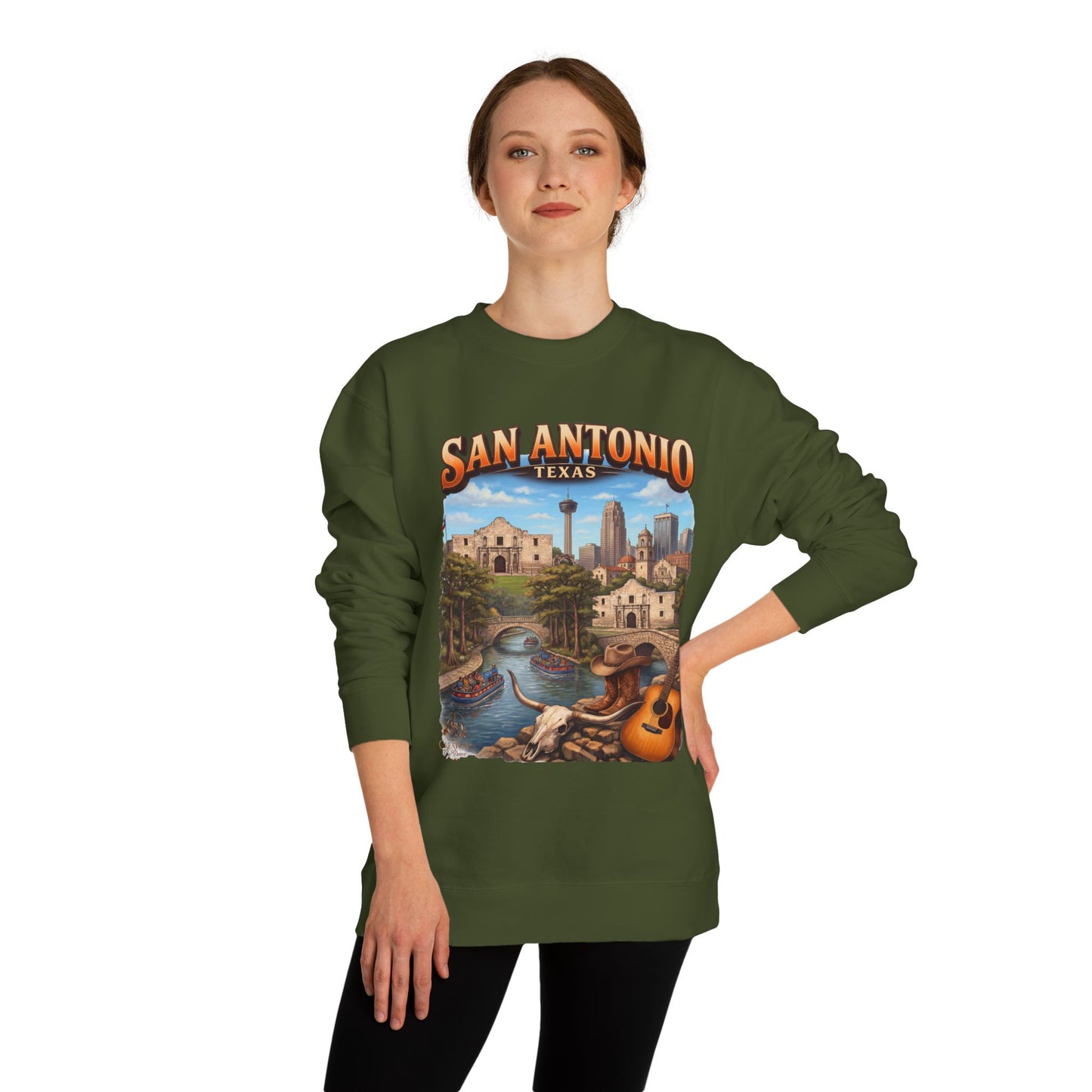 San Antonio Riverwalk Sweatshirt — Texas Travel Scenic Crewneck