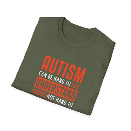 Autism can be hard to understand, not hard to respect” T-Shirt