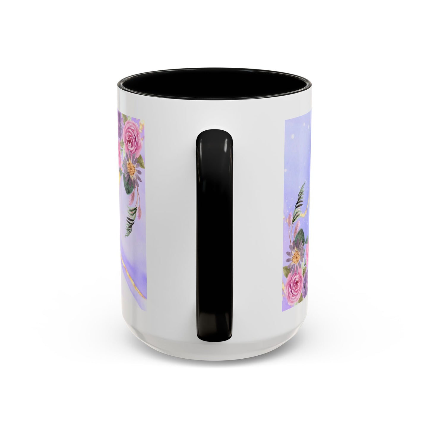 Mother Nutrition Facts Coffee Mug — Floral “Amazing Mom” 11/15oz Accent Mug