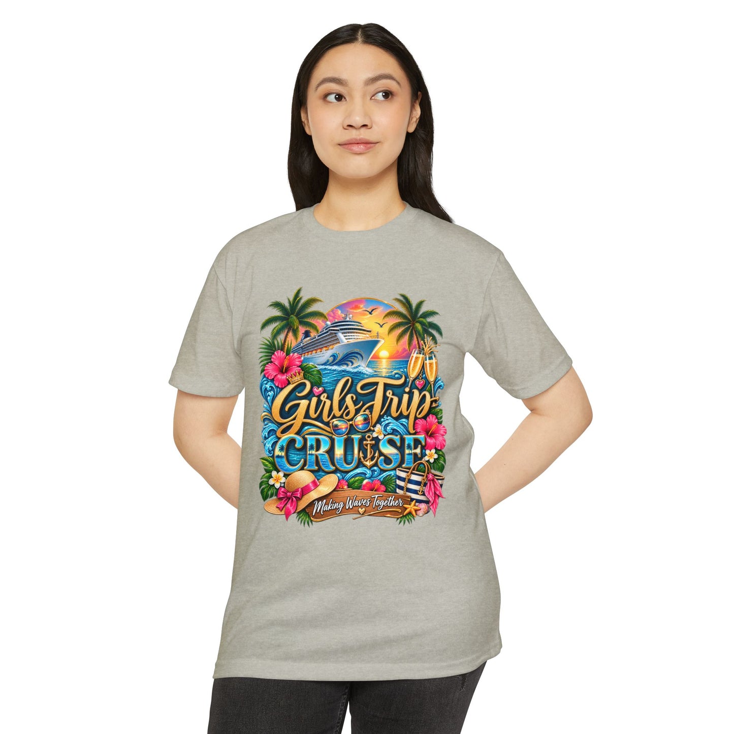 Girls Trip Cruise T-Shirt — Tropical Vacation Graphic Tee
