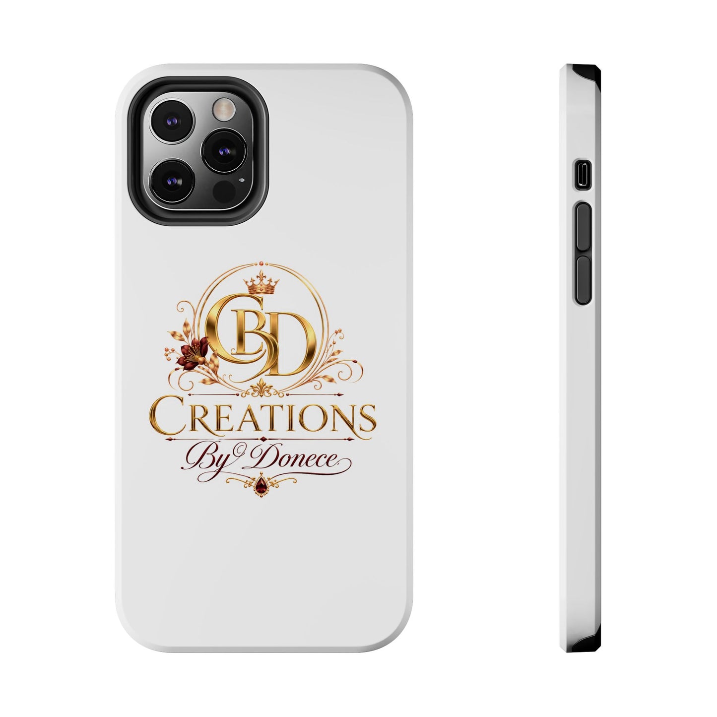 BD Creations By Donece Elegant Logo Tough Phone Case — Protective iPhone Cover