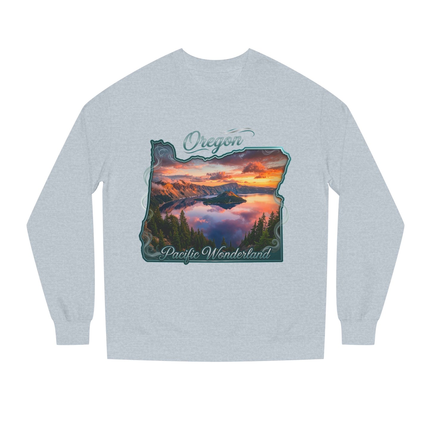 Oregon Scenic Sweatshirt — 'Pacific Wonderland' Sunset Landscape Crewneck