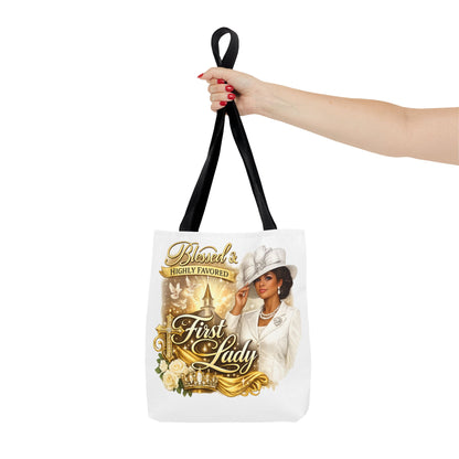 First Lady 'Blessed & Highly Favored' Tote Bag