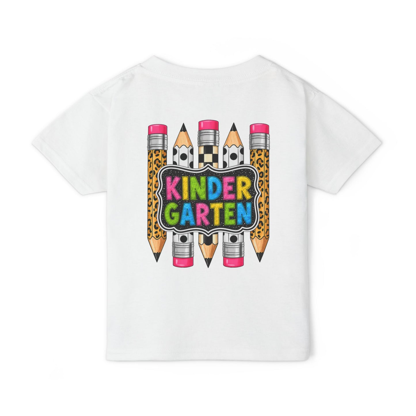Kindergarten Pencils Toddler T-Shirt — Colorful Back-to-School Tee