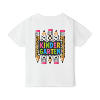 Kindergarten Pencils Toddler T-Shirt — Colorful Back-to-School Tee