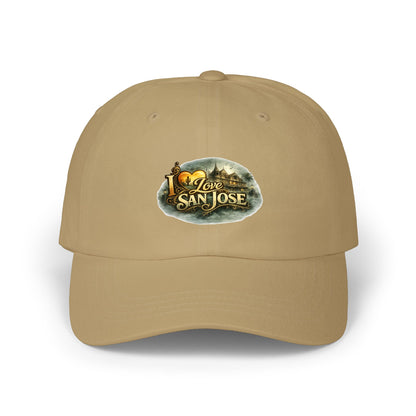 I Love San Jose Dad Cap — Vintage Cityscape Embroidered Baseball Hat