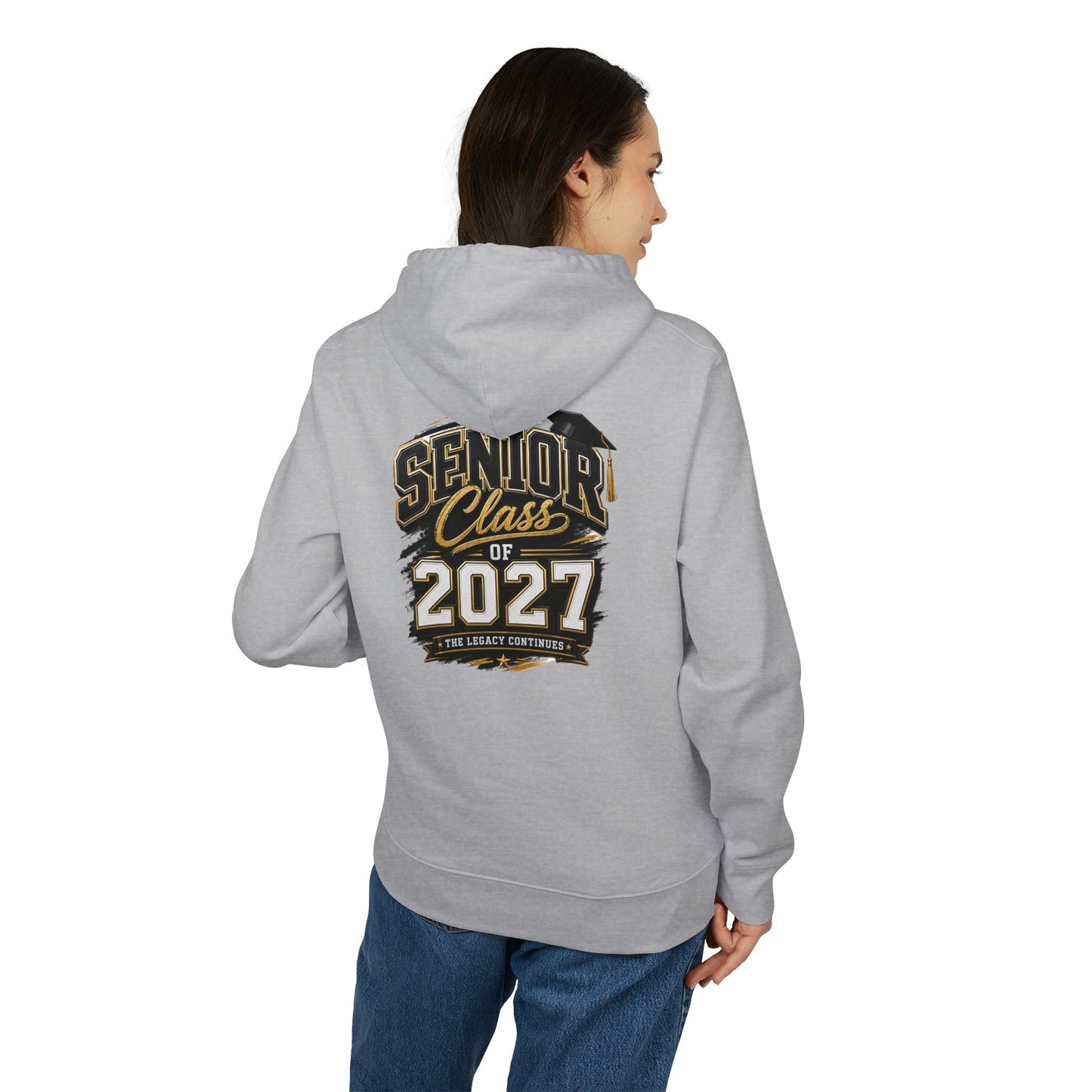 Senior Class of 2027 Hoodie — Graduation Sweatshirt with Cap Graphic