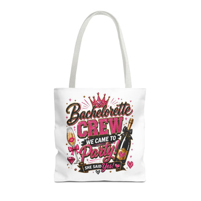 Bachelorette Crew Party Tote Bag — 'We Came to Party' Bridal Shower Gift