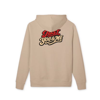 Just You & Me Hoodie — Retro Script Couples Pullover