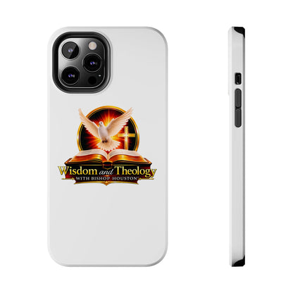Wisdom and Theology Tough Phone Case — Christian Dove & Cross Design