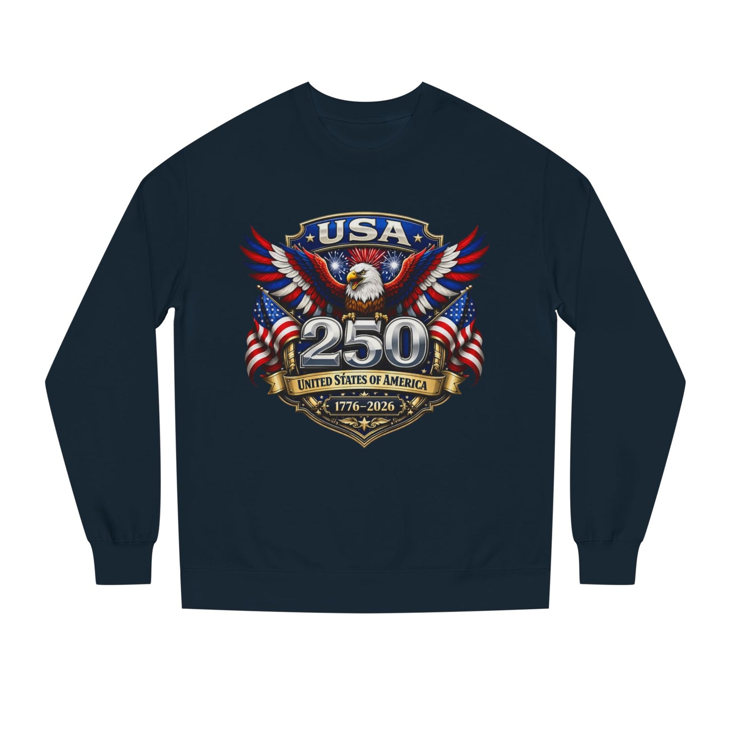 USA 250th Anniversary Eagle Sweatshirt — 1776-2026 Patriotic Crewneck