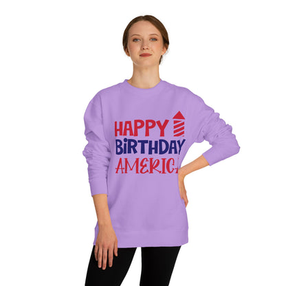 Happy Birthday America Sweatshirt — Patriotic 4th of July Crewneck