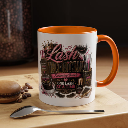 Lash Technician Coffee Mug — "Lash Technician: One Lash at a Time" Accent Mug