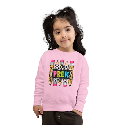 PreK Toddler Sweatshirt – Cute Leopard Pencil Preschool Top