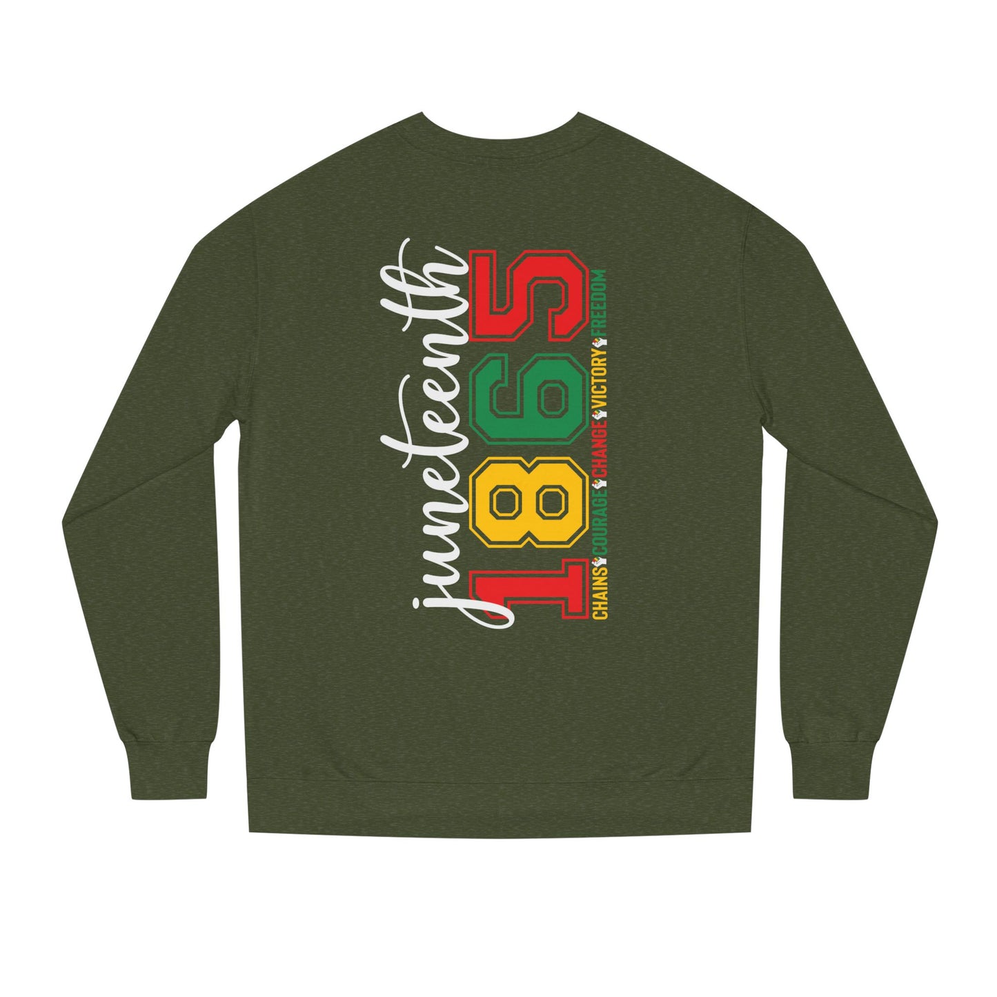 Juneteenth 1865 Crewneck Sweatshirt – Black Liberation Pride Graphic