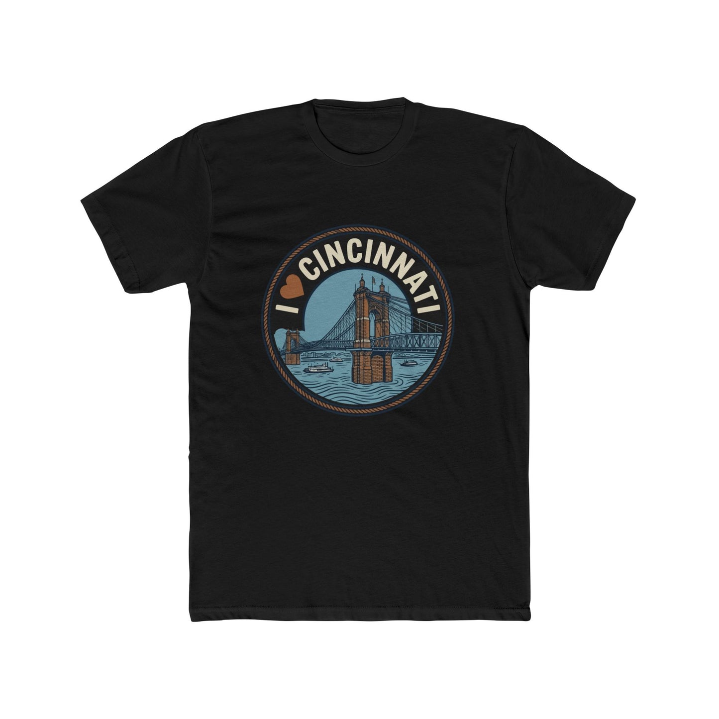 I Heart Cincinnati Tee — Cincinnati Skyline Crew T-Shirt