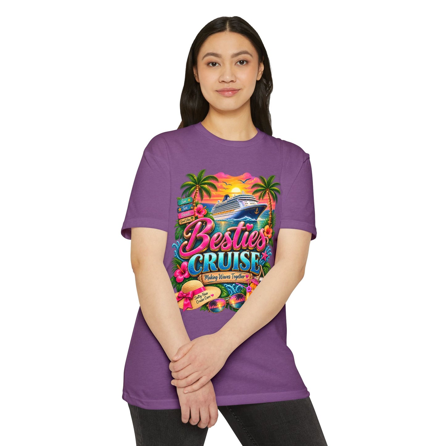 Besties Cruise T-Shirt — Tropical Friends Vacation Shirt