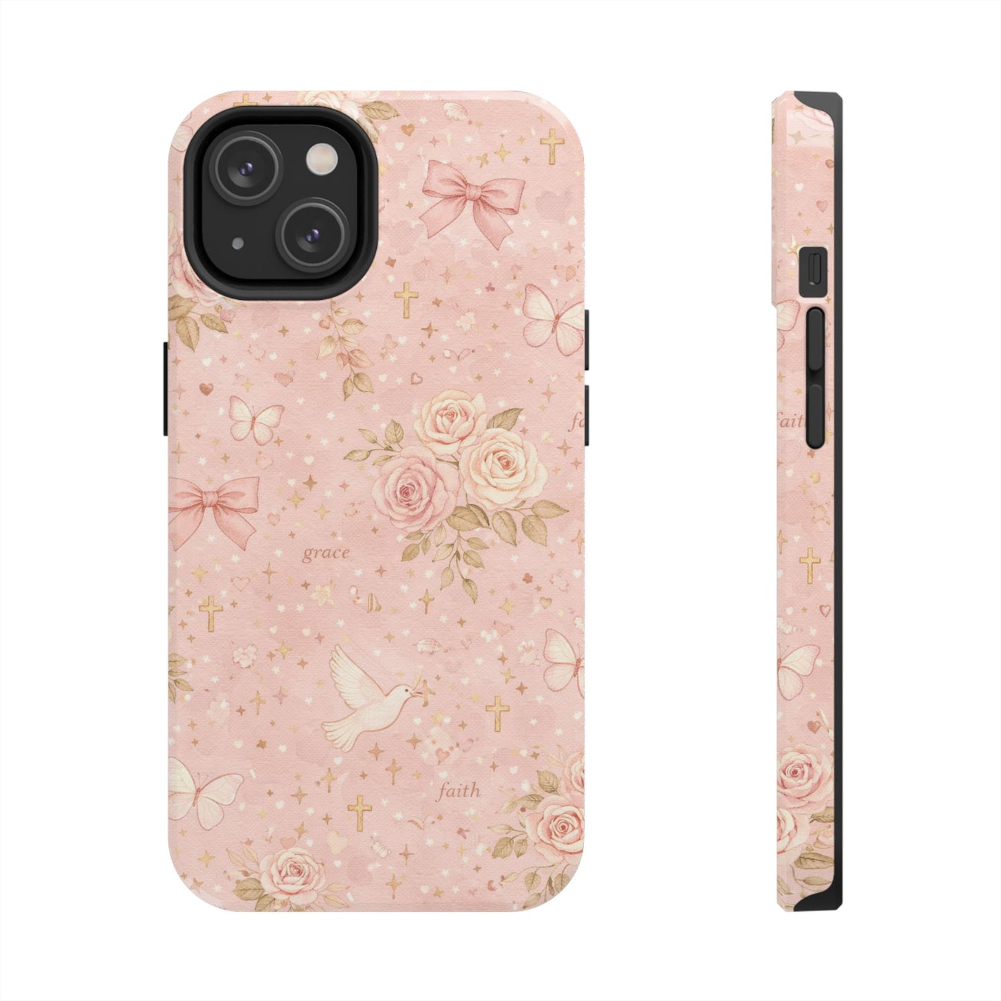 Grace Faith Phone Case | Christian floral iPhone Case