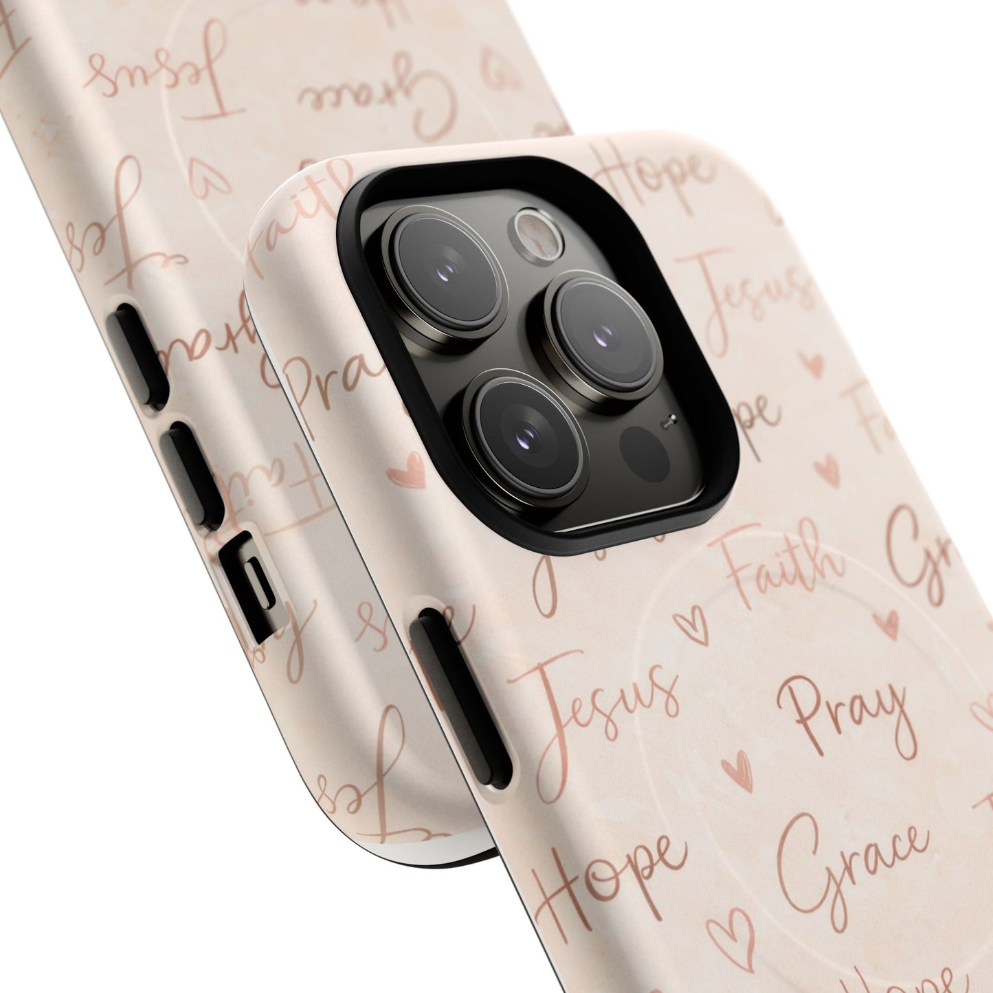 Christian Words Tough Magnetic Phone Case — Hope Pray Grace Jesus Faith