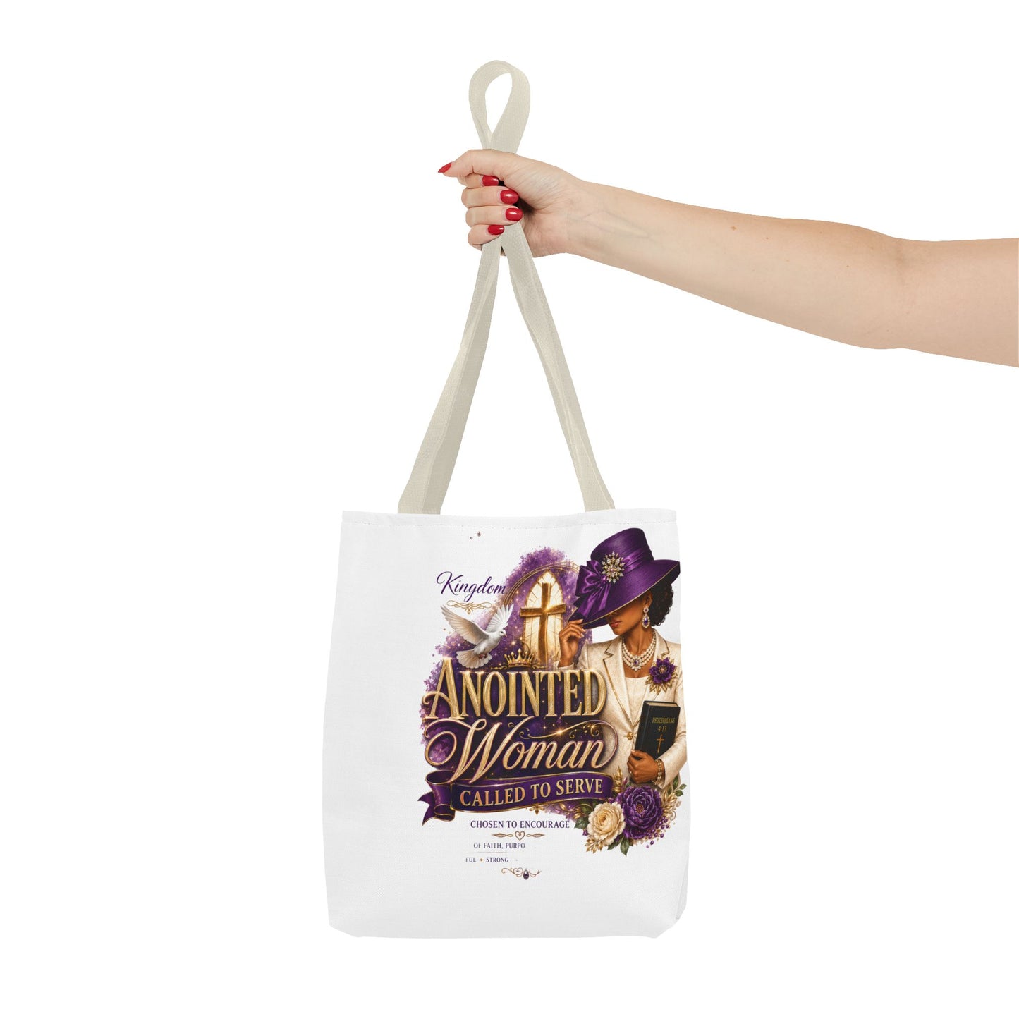Anointed Woman Tote Bag – 'Called to Serve' Faithful Church Purse