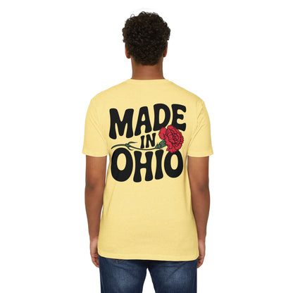Made in Ohio T-Shirt — Vintage Floral State Pride Tee