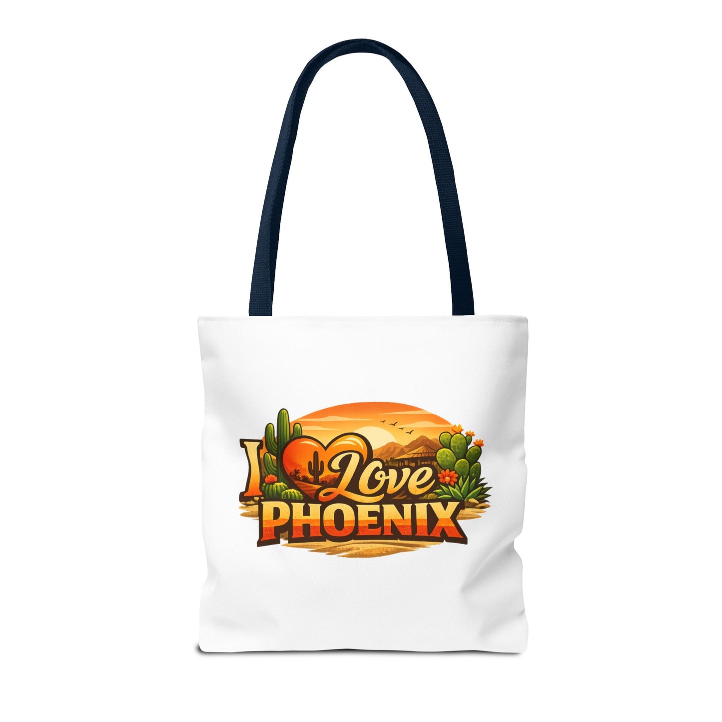 I Love Phoenix Tote Bag – Desert Sunset Illustration