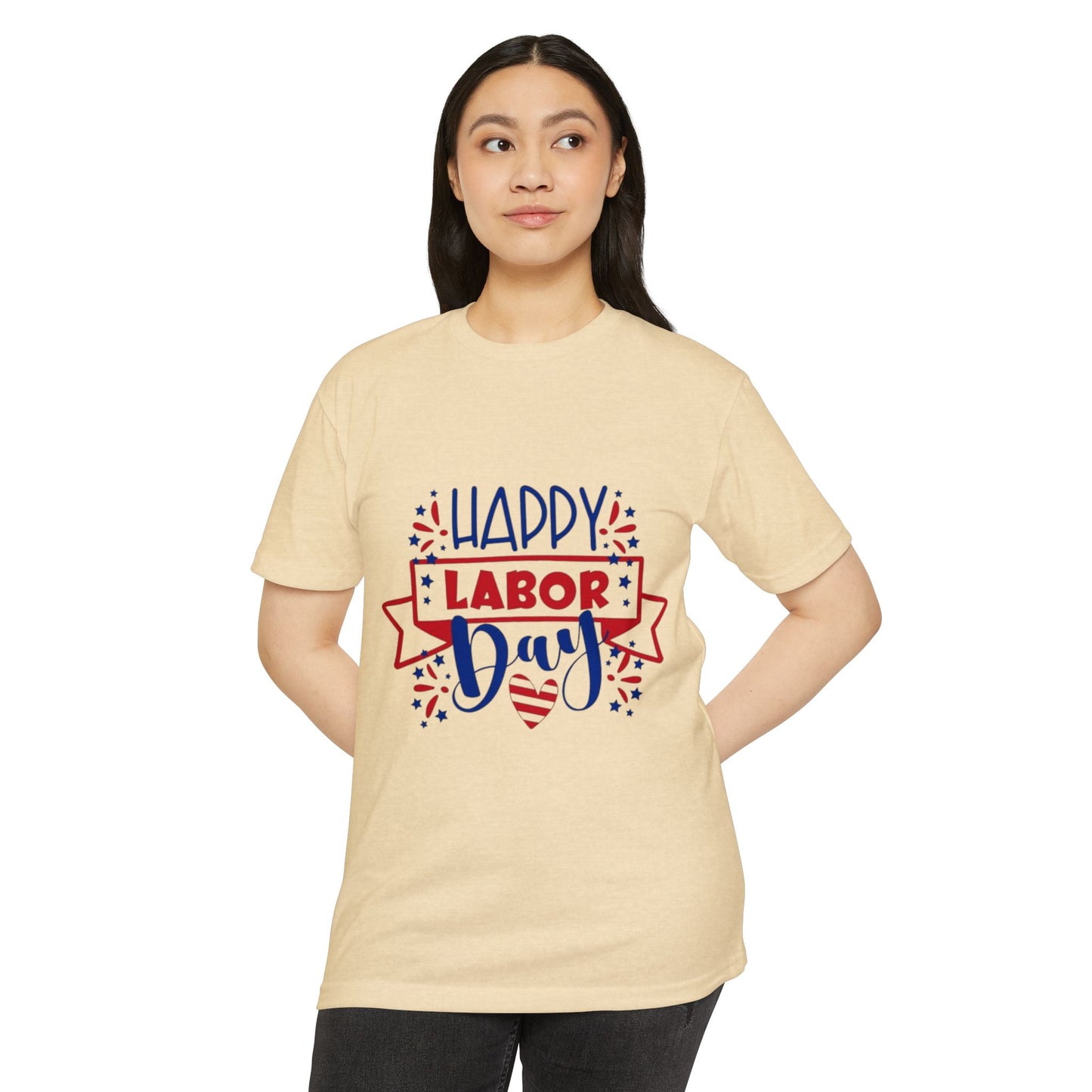Labor Day T-Shirt - "Happy Labor Day" Patriotic Graphic Tee