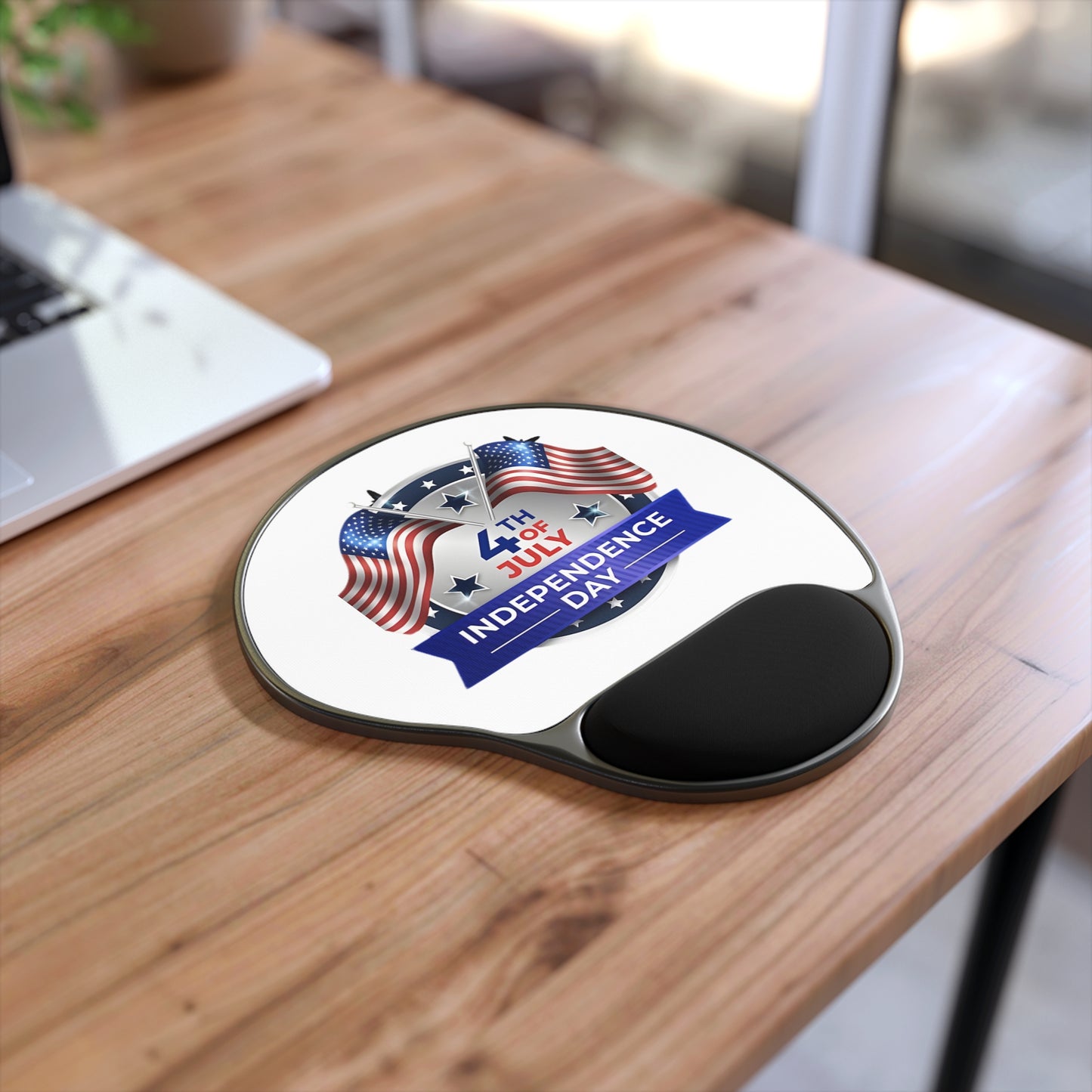 Independence Day 4th of July Mouse Pad with Wrist Rest