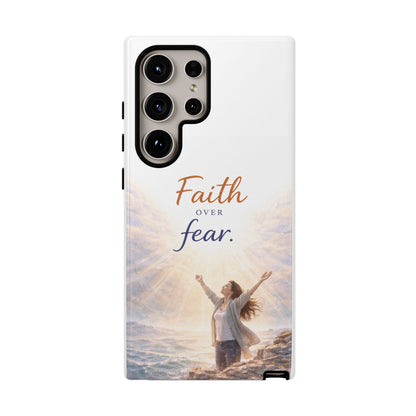 Faith Over Fear Phone Case — Inspirational Christian iPhone Cover