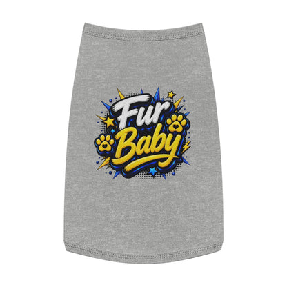 Pet Tank - "Fur Baby" Cute Paw Print Graphic Dog Tank Top