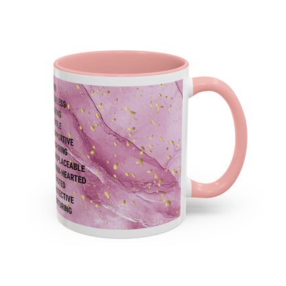 Mom Definition Accent Coffee Mug – Inspirational Pink Marble Mother’s Day Gift (11/15oz)