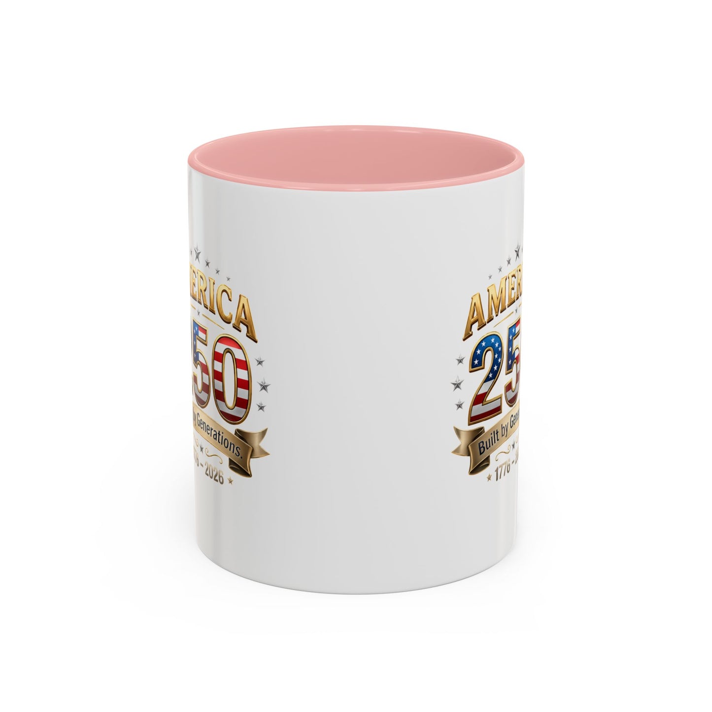 America 250 Coffee Mug — Patriotic 1776–2026 Anniversary Accent Mug