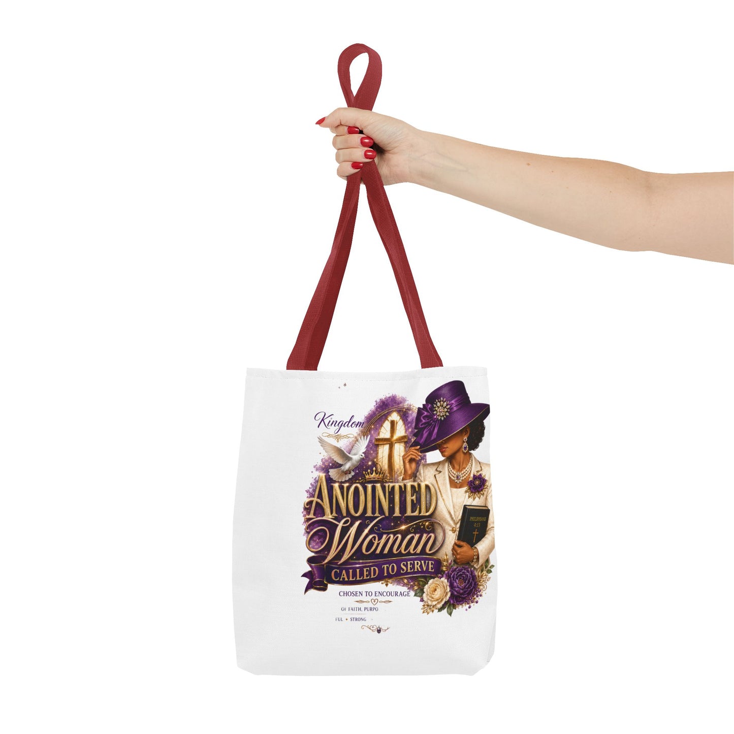 Anointed Woman Tote Bag – 'Called to Serve' Faithful Church Purse