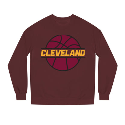 Cleveland Basketball Crewneck Sweatshirt — Retro Hoop Logo