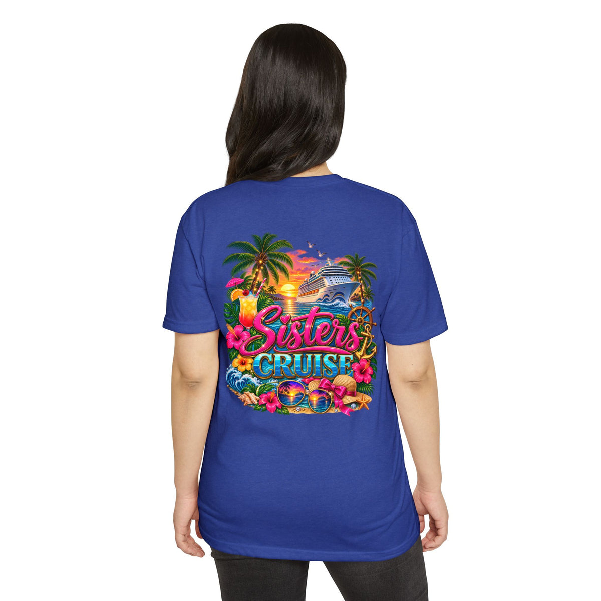 Sisters Cruise T-Shirt — Tropical Vacation Tee for Family Trips