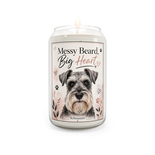 Schnauzer Love Soy Candle — 13.75 oz Scented Jar