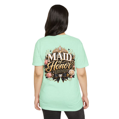Maid of Honor T-Shirt — Floral Bridal Party Tee