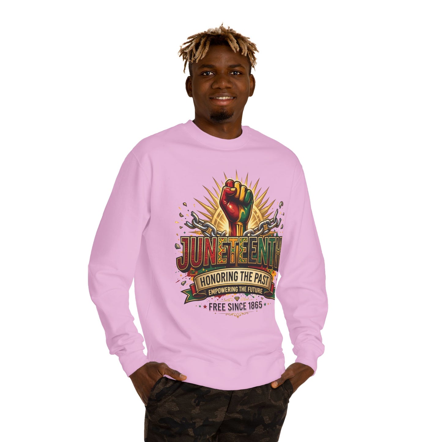 Juneteenth Sweatshirt — "Honoring the Past, Empowering the Future" Crewneck