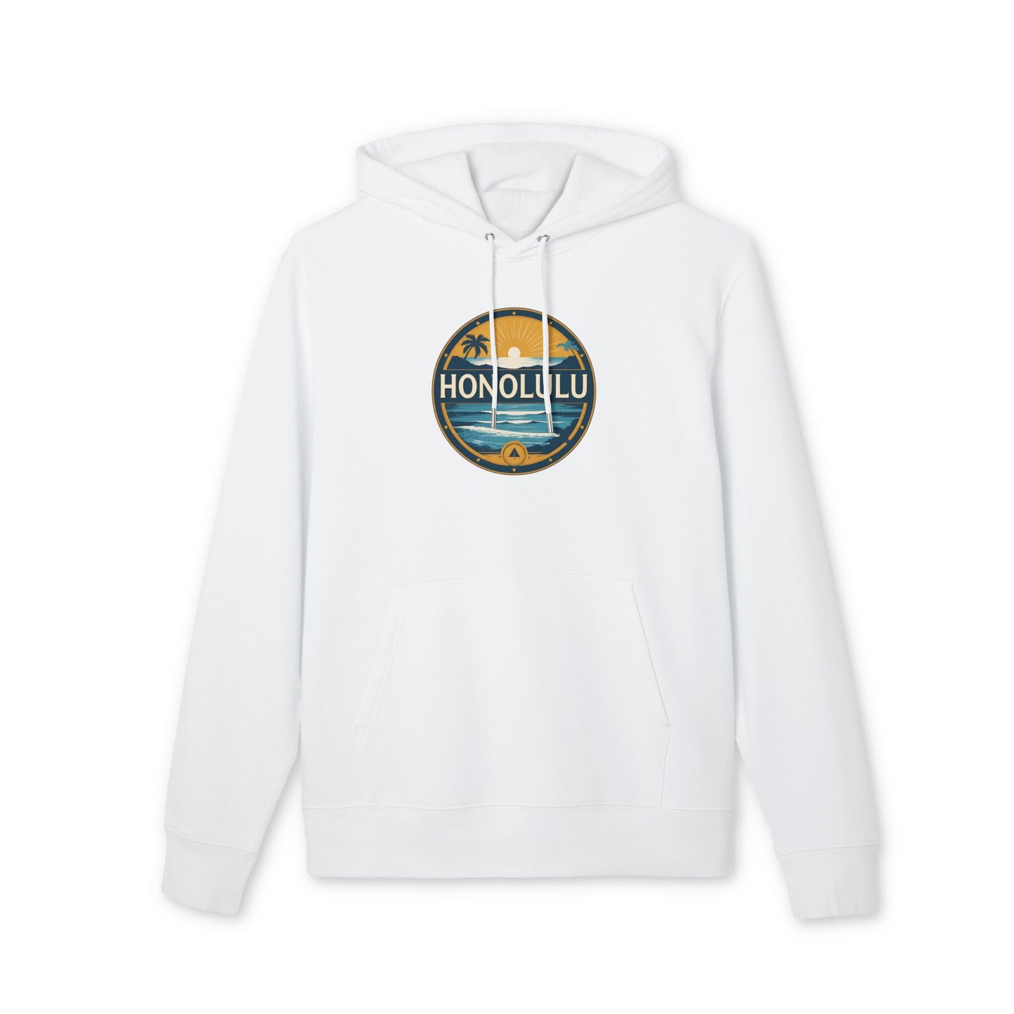 Honolulu Vintage Sunset Hoodie — Tropical Beach Pullover