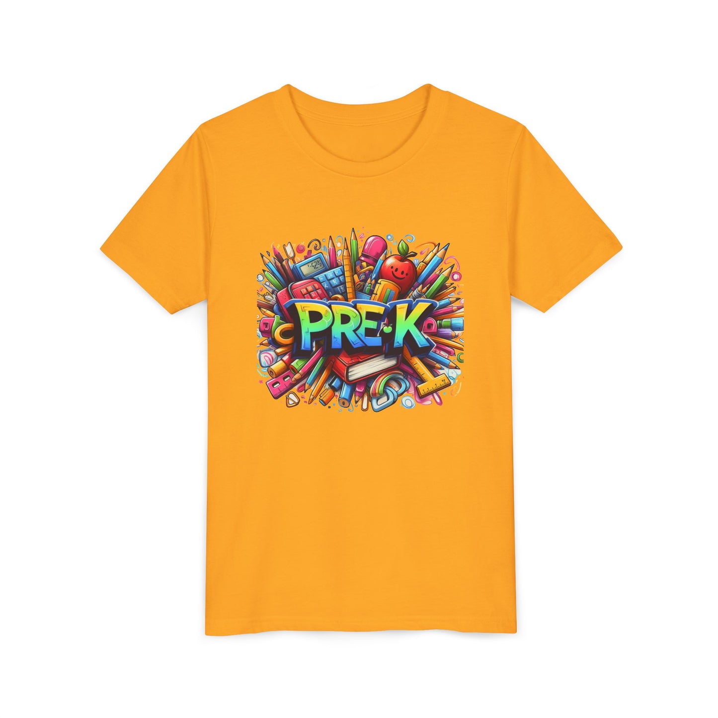 PRE-K Kids Tee — Colorful Back-to-School Pre-K Shirt for Preschoolers