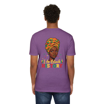 I Am Black History T-Shirt — Afrocentric Headwrap Pride Tee