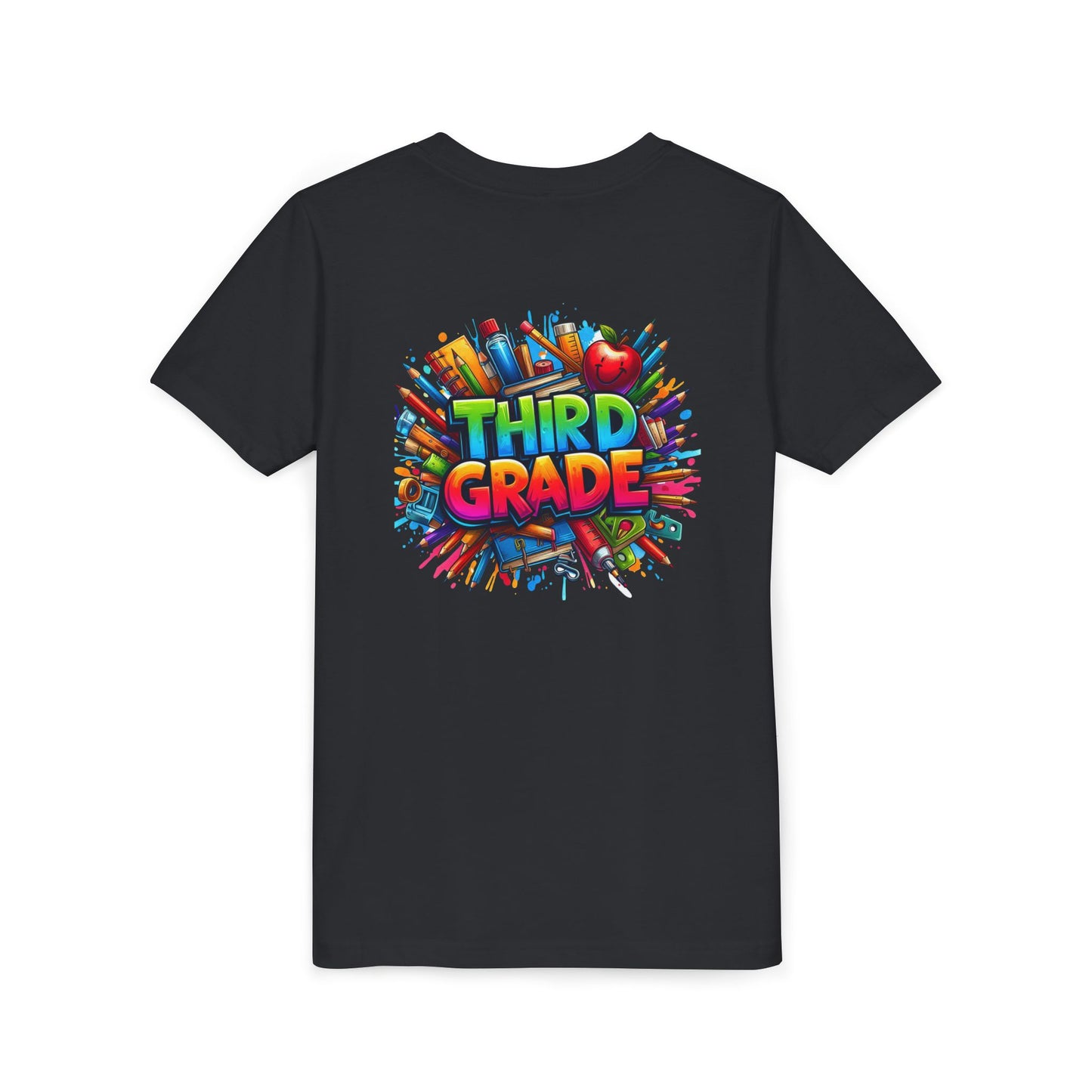 Third Grade Kids' T-Shirt – Colorful School Supplies Back-to-School Tee