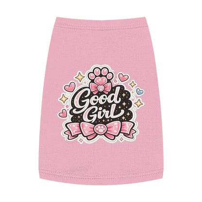 Good Girl Pet Tank Top — Cute Paw Print Dog Shirt for Small Dogs