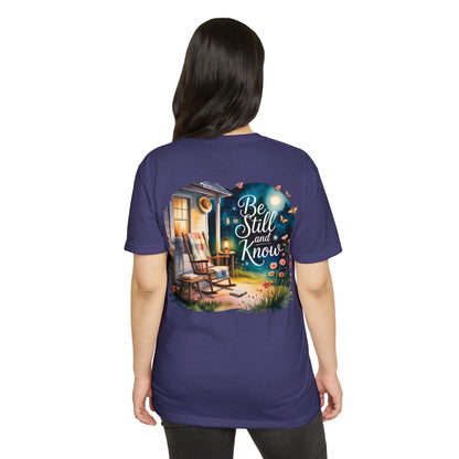 Be Still and Know T-Shirt — Cozy Porch & Moonlight Faith Tee