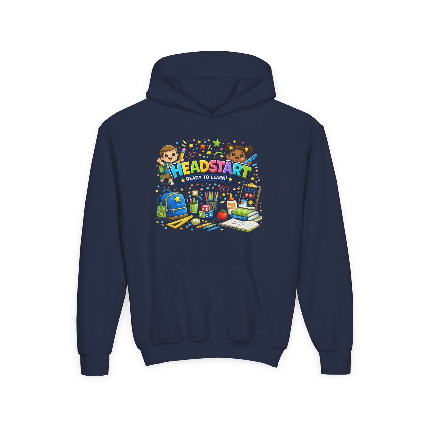 Head Start Kids Hoodie – 'Ready to Learn' Back-to-School Youth Sweatshirt