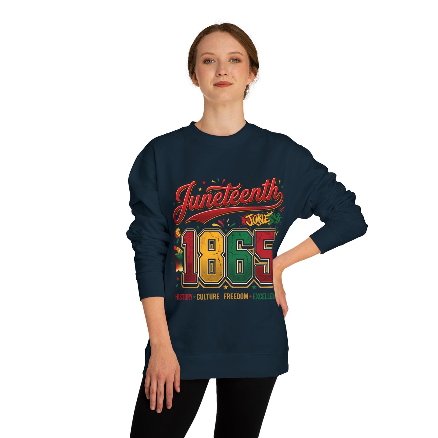 Juneteenth 1865 Crewneck Sweatshirt — History • Culture • Freedom
